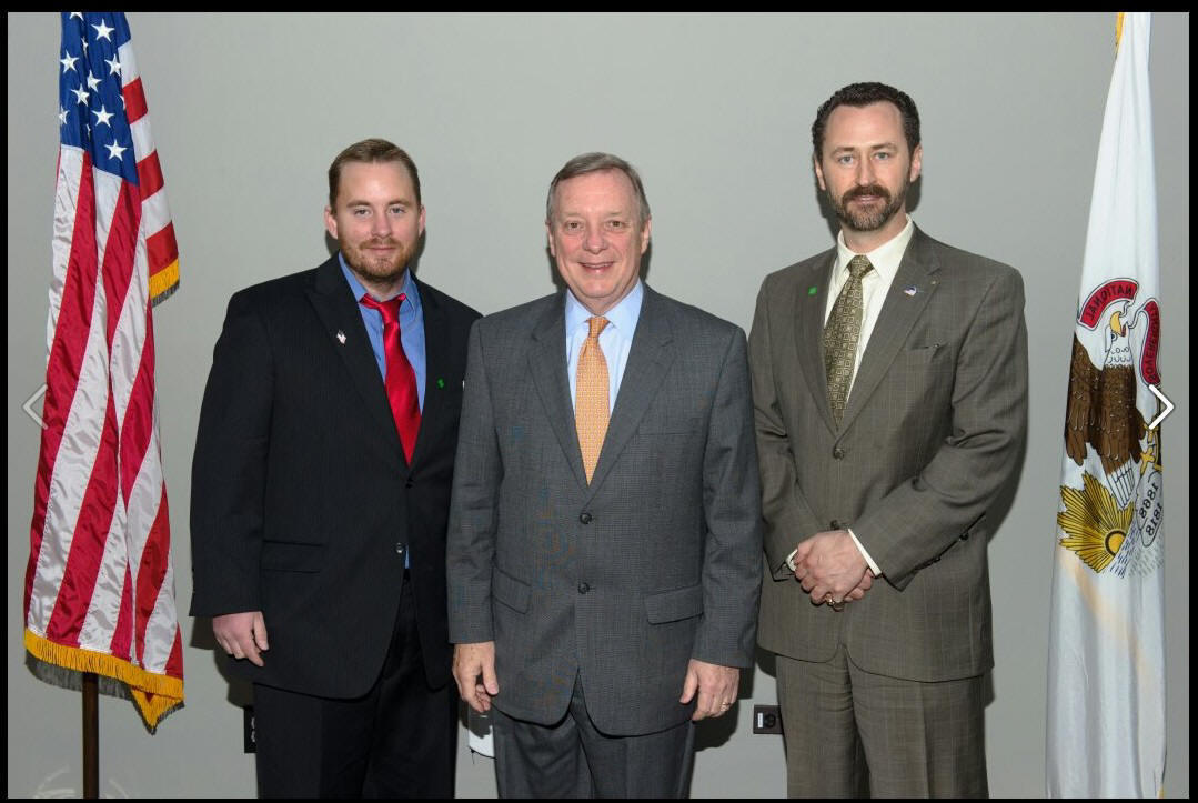 Shaun Griffin, Sen Dick Durbin, Justin Sutton